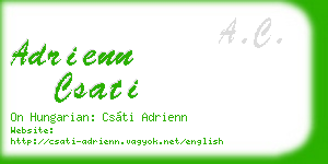 adrienn csati business card